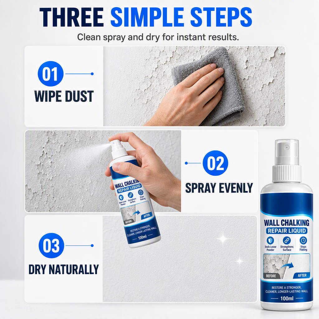 🥳Wall Repair Solution—prevents chalking, provides deep adhesion, and is waterproof✅