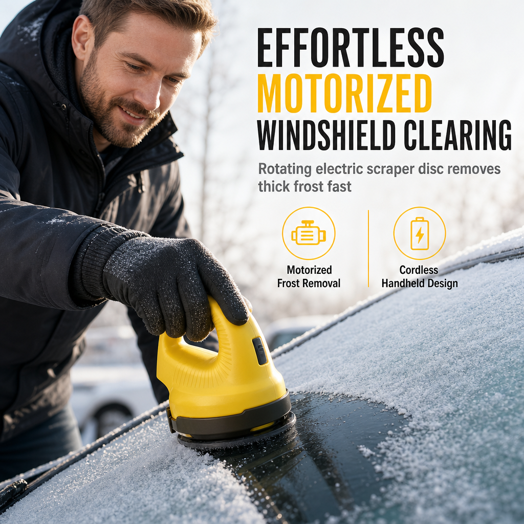 ❄️Electric Car Windshield Snow Scraper and Deicing Tool for Winter Snow and Removal
