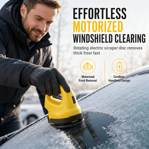 ❄️Electric Car Windshield Snow Scraper and Deicing Tool for Winter Snow and Removal