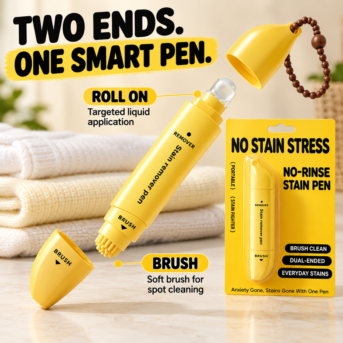 🖊️🧽Portable Dual-Head Stain Remover Pen