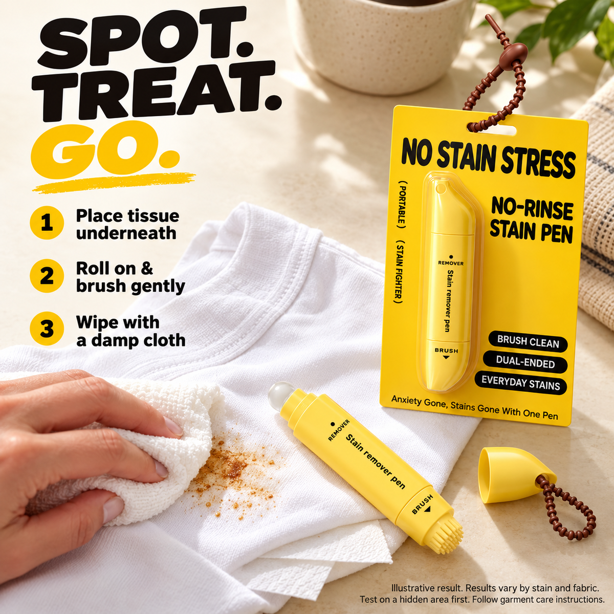 🖊️🧽Portable Dual-Head Stain Remover Pen