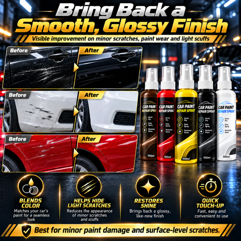 🚗✨ Car Scratch Repair Spray – For Minor Scratches & Quick Touch-Ups 🛠️