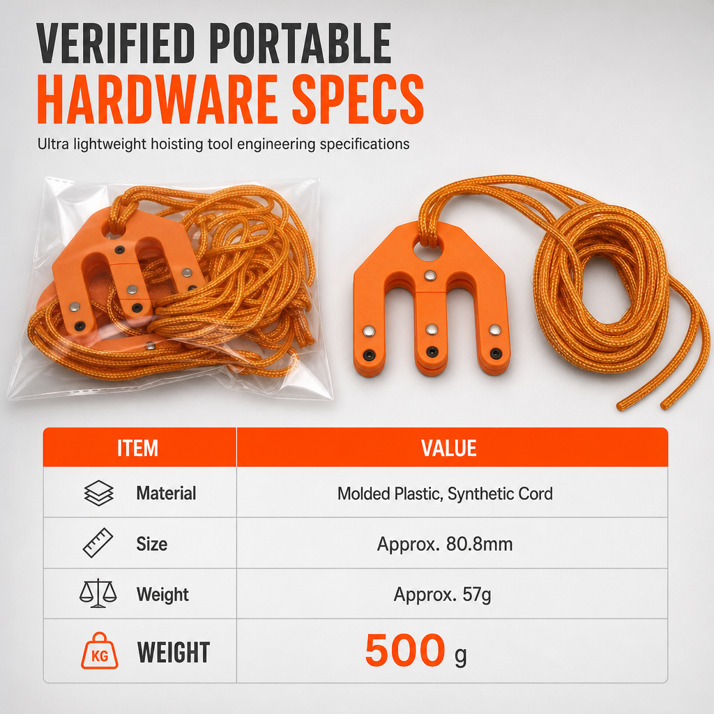 ⛓️ Hoist Block and Tackle Hunting Equipment Hoisting System