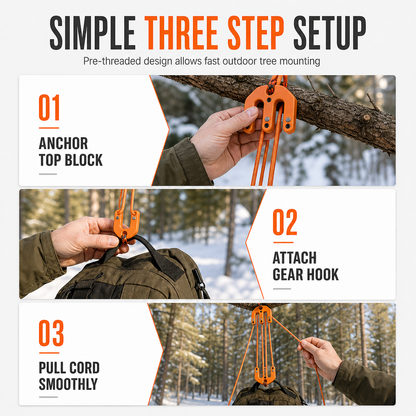 ⛓️ Hoist Block and Tackle Hunting Equipment Hoisting System